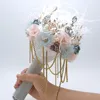 Wedding Flowers Luxury Bridal Brooch Bouquet Crystal Pearl Jewelry Custom Made Silver Retro Bride's Bouquets