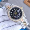 Lüks tam mosonit elmas mekanik saat kuvars hareketi su geçirmez en iyi kalite 41mm ile elmas çelik bilezik bling kadranlı bant 6M2O tablo