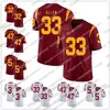 2023 USC Trojans Caleb Williams MarShawn Lloyd Tahj Washington Duce Robinson Smith-Schuster Bush Pittman Polamalu Seau Uomo Donna Maglia da calcio giovanile