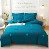 Nytt elegant minimalistiskt barn vuxen sängkläder uppsättning av fyra aloe vera bomullskemisk fiber bekväm tryckning sängkläder fyra set228l