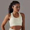 Damestanks Naadloos sportondergoed Dames Hoge ondersteuning Impact Gym BH Push-up Sneldrogend Elastisch trainingsvest Yoga Running Fitness Tank