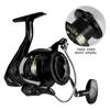Fly Fishing Reels2 Fishdrops Spinning Reels Tailer Reel CNC Handle Pesca Gear Ratio 55 1 Ultra Smooth Powerful 30LB Max Drag 230907
