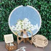 Altri articoli per feste per eventi Libro degli ospiti rotondo in acrilico per matrimoni Scatola di carte in legno alternativa 60/80 Decorazioni con foglie di legno Decorazione di nozze 230907