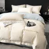 Conjuntos de cama Estilo Simples 100% Algodão Egípcio 600TC Conjunto Full Size Queen King Duvet Cover Bed Sheet Pillow 230907