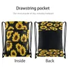 Storage Bags Sunflower Dstring Backpack For Yellow Flower Sports Gym Bag Sackpack Women Men Large Size Drop Delivery Ottgk