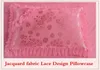 Ensembles de literie Style coréen princesse mariage ensemble de literie de luxe rose coeur dentelle Jacquard Satin housse de couette couvre-lit drap taies d'oreiller 230908