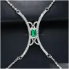 Andra Stonefans Y Square Crystal Chest Chain Harness Jewel Women Festival Bikini Bracket Bra Fashion Show Gift 221008 Drop Delivery Dh90k