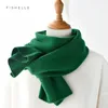 Шарфы шерстяной шарф для женщин и мужчин сплошной цвет зимние теплые вязаные короткие тонкие шарфы женские взрослые шарф детский подарок на Рождество 230907