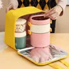 Storage Bags Student Lunch Bag Portable High Capacity Food Reusable For Kids Adults Kitchen Accessoories