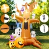 Christmas Decorations Ourwarm Halloween Inflatable Decor Scary Tree With Ghost Pumpkin Skeleton Outdoor Garden Home Party Haunted House Decoration 230908