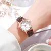 Armbanduhren Liebhaberuhren Top Paar Quarzuhr Leder Chronograph für Damen und Herren Geschenk