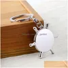 Sleutelhangers Lanyards Creatief Schip Roer Kompas Sleutelhanger Auto Hanger Outdoor Cam Gereedschap Sleutelhanger Sleutelhanger Drop Delivery Fashio Dhgarden Dhtka