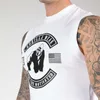 Herrtankstoppar sommarman som kör Väst gym ärmlös skjorta Slim Fit Men Bodybuilding Sport Workout Training Singlet