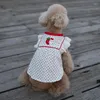 Dog Apparel 2023 Summer Dress Cute Dots Pet Skirt Cat Yorkshire Chihuahua Puppy Doggy Costume Small Clothes Clothing