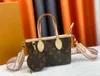 2pcs/set Designer Totes Women Luxury Shoulder Bag Shopping Bags Jacquard Wide Shoulder Strap Neverfu BB Canvas Leather Crossbody HandBag Coin Purse 46705