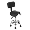 Justerbar hydraulisk svängbar sadelpall Spa Salon Rolling Chair med Backrest212S
