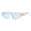 Sunglasses Classic Retro Women Small Cat Eye Frame Letter Sun Glasses Ladies Ocean Lens Sunglasses lunette de soleil femme