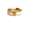 Anéis de designer de alta qualidade anel de titânio joias clássicas para homens e mulheres anéis de casal estilo moderno band234C