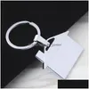 Keychains Lanyards Diy House Metal Pendant Keychain Real Estate Promotion Gift Key Chain Keyring Drop Delivery Fashion Access Dhgarden Dhxqe