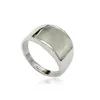 Imitatie Rhodium Plated Unisex Ringen met Een Grote Vierkante Stenen Ring Vrouwen Vinger Ring Bruiloft sieraden241n