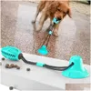 Köpek oyuncakları 4 renk mTifonction Pet Molar Isırık Oyuncak Etkileşimli Eğlence Sızıntısı Varma Kupası Pets Ball Kauçuk Damla Teslimat Ho Dhspb