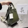 LOWWE Women's Luxury Tote Bag Designer Shopping Crossbody Handbag Alphabet Embroidery Wide Strap Hammocks Series cowhide shoulder bag