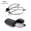 Sunglasses Anti-Blue Light Folding Reading Glasses Compact Blue Blocking Readers With Case Presbyopia Eyeglasses