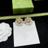 Classic Pearl Charm earrings designer Stud Earrings for Woman 925 silver needle earrings Brass Fashion Jewelry Supply G2309824PE-3