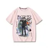 T-shirts pour hommes Hayakawa Aki Anime Tshirt Chainsaw Man Manga Graphic Print Oversize Hommes Coton Tee-shirt à manches courtes Femmes Top Summer Couple Vêtements 230907