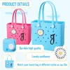 Shoe Parts Accessories For Bogg Bag Rubber Beach Charms Insert Tote Hand Bags Personalize Your With Alphabet Letters Drop Delivery Otjlp