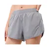 Kvinnor Dance Yoga Short Mid-Rise fodrad med blixtlåsfackmör Soft Fabric Mesh Net Yarn Stitching Shorts #0160292w