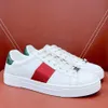 Chaussures pour hommes femmes baskets Ace Sneakers Low Casual Casual With Box Sports Trainers Designer Tiger brodé noir Blanc Green Stripes Jogging Femme Merveilleuse Zapato