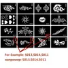 Altro Fornitura di trucco permanente 50 pezzi set di stencil per tatuaggio aerografo per body art Mehendi Henna Stencil Glitter Painting 230907