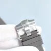 Herrenuhr, 44 mm, automatisches mechanisches Uhrwerk, klassische Armbanduhr, Saphirglas, Montre De Luxe, wasserdichtes Kautschukarmband
