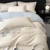 Conjuntos de cama Estilo Simples 100% Algodão Egípcio 600TC Conjunto Full Size Queen King Duvet Cover Bed Sheet Pillow 230907