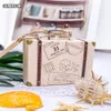 Other Event Party Supplies Suitcase Candy Boxes Travel Classic Elegant Theme Gift Box Wedding Birthday Anniversary Party Favor Boxes With Airplane Hanging 230907