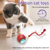 Andra kattförsörjningar Rolling Ball Bird Chirping Interactive Cats Toys Motion Sensor Toy Balls Random Pet Kitten Teaser Long Tail 230907