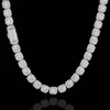 Ожерелье в стиле хип-хоп с черными людьми, модное серебро S925, индивидуальное муассанитовое бриллиантовое мужское кубинское звено, цепочка
