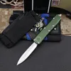 Green U85T 4Styles Knife D2 Rostfritt stål Blad EDC Pocket Knives Camping Tactical Outdoor Survival Exocet BM3400 9400 BM43 BM40 Kniv