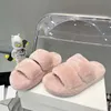 Thick sole slippers for womens designers autumn and winter wool slippers for home leisure and indoor plush cotton slippers