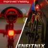 Lumières de vélo Cubelite 3 Feu arrière de vélo Feu arrière Smart Tail Auto StartStop Détection de freinage LED Charge étanche IPX6 Cyclisme 230907