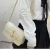 Роскошные сумки через плечо Дизайнерская сумка Новая воловья кожаная сумка через плечо небольшой квадратный кожаный кошелек с цепочкой модная женская сумка на одно плечо