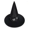 Party Hats Halloween Witch Hat Wstbonę Czarodziej fantazyjną sukienkę kostium Cosplay Akcesoria Maszyna dla kobiet