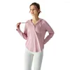 Camicie attive Sport da donna Yoga Top sottile a maniche lunghe con cappuccio Pullover ampio Moda versatile traspirante Abbigliamento ad asciugatura rapida