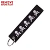 BEFORE FLIGHT Keychain Launch Key chains for Motorcycles and Cars Black Tag Embroidery Fobs302U