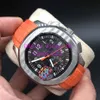 DPファクトリーウォッチ品質ブラックダイヤルVKクォーツムーブメント腕時計40mmノーチラス5968A-001ラバーストラ231Vのメンズウォッチウォッチ