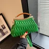 Evening Bags Embroidery Clip Tote Shoulder Crossbody For Women Handbags And Purses 2023 Fashion Vegan Leather Ladies Messenger