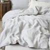 Bedding sets 100% Pure Linen Single Double Queen Size 1 Flat Sheet Duvet Cover Elastic Fitted And Pillowcase Bed Linens Home Textile 230907