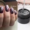 Nagellack 1 Set Spider Web Gel Art Decorations Black Silk Line Ritning UV Lackes DIY Manicure Accessories GL1615 1 230908