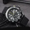 Chronograph Avenger Mens Watches Endurance Pro Designer Watch Quartz Movement Reloj HOMBRE 44mm gummiklockor högkvalitativa SB048 Q2